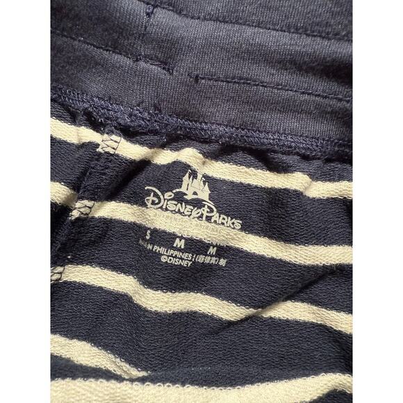NWT Disney Mickey Mouse Navy White Striped Pajama Lounge Pants Sz Small - Picture 4 of 6